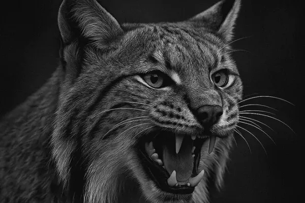 LYNX - Een krachtige lynx die de snelheid en precisie van ons werk symboliseert
