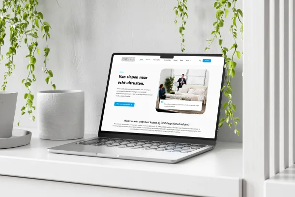 Responsive website op laptop