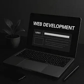 Web development - laptop met code